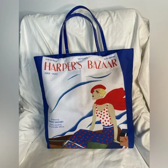 Harper's Bazaar Blue Tote Bag - Picture 2 of 6